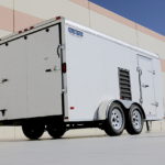 Exterior of an XP Response Package 7' x 14' trailer towable by SUV or pickup truck.