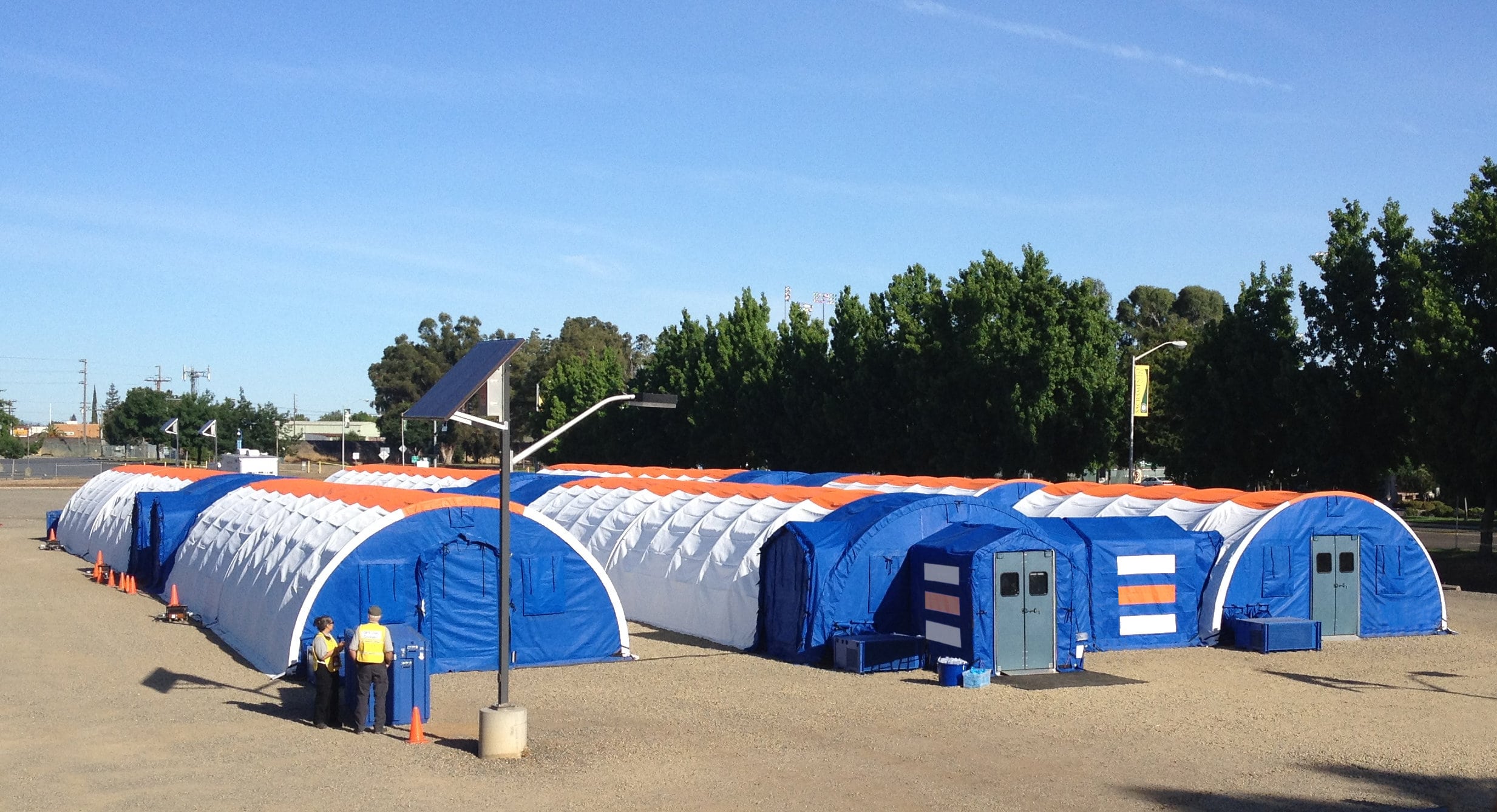 BLU-MED Response Systems are used in a preparedness drill in California. 