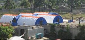 Mobile fabric structure hospitals in Haiti
