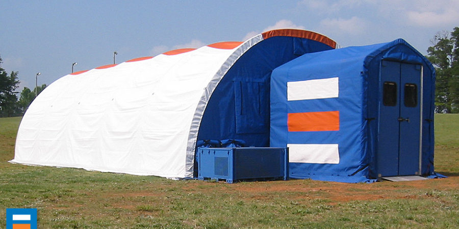 Fabric Structures for COVID Visiting Centers