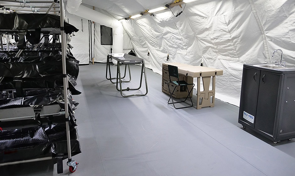 Blu Med deployable morgue system for mass fatality events