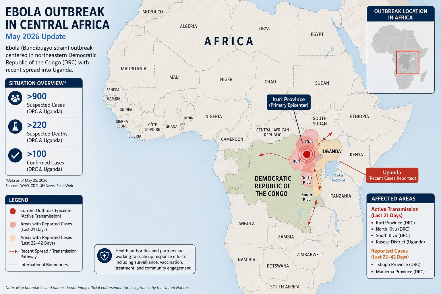 WHO Warns Ebola Outbreak in Central Africa Is Outpacing Response Efforts